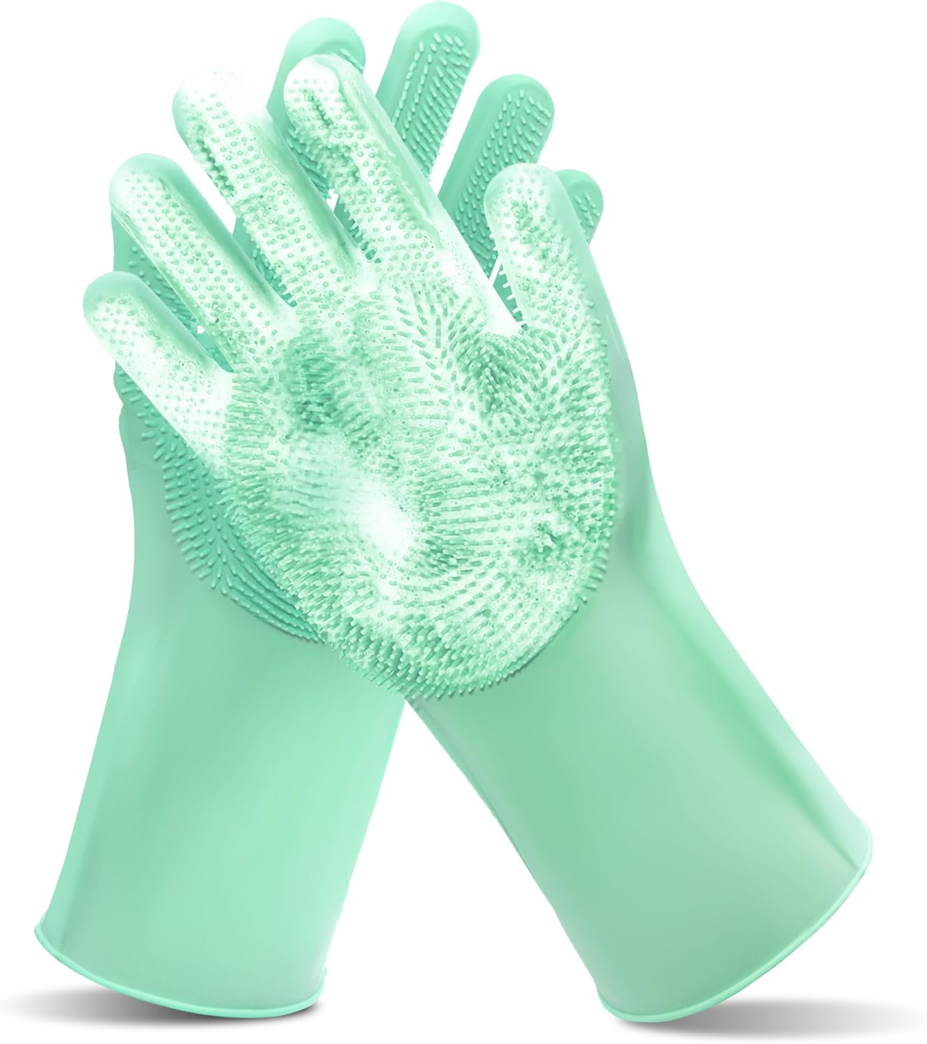 Pet Grooming Gloves-Dog Washing Gloves with High-Density Teeth, Dog Bath Scrubber with Enhanced Five Finger Design, Silicone Gloves for Dogs and Cats Bathing, Massage (Pink) - Image 13