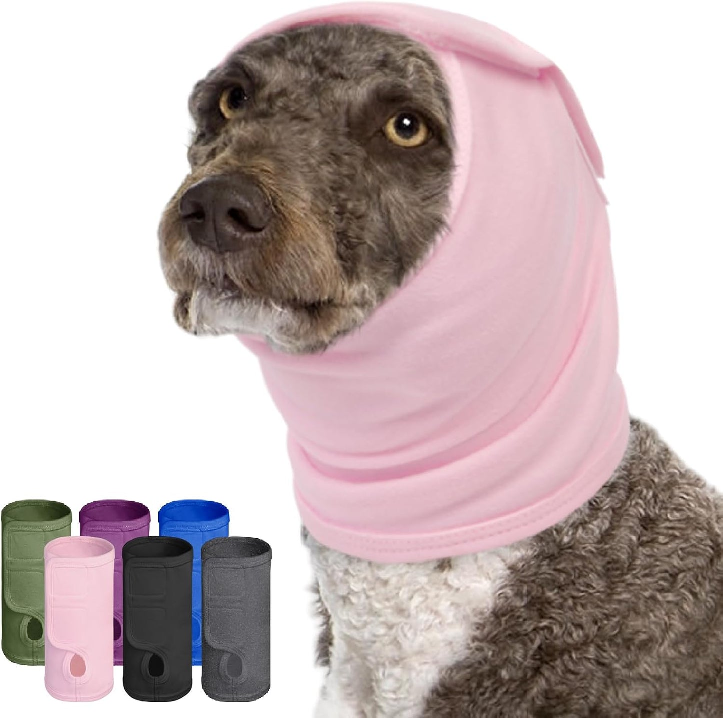 Dog Calming Hoodie, Ear Muffs Noise Protection for Anxiety Relief, No Shake Ear Wraps for Dogs - Grooming, Bath, Blow Drying, Fireworks, Thunderstorms, Hematoma Ear Cover Head Wrap, Blue XL - Image 11