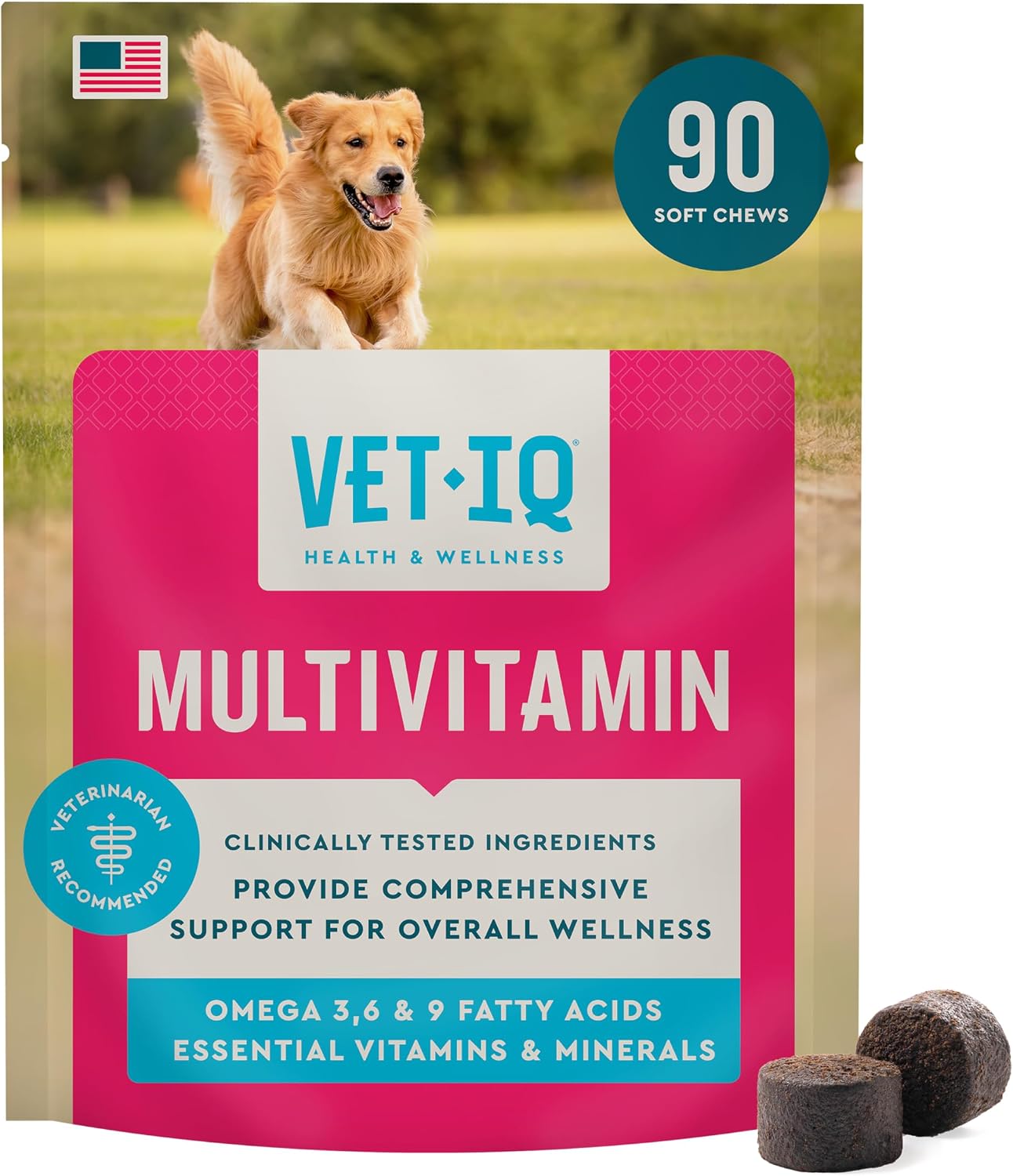 VetIQ 8-in-One Multifunctional Supplement for Dogs, Supports Hip & Joint, Urinary Tract, Immune System, Skin Health and Heart Health, Soft Chews, Made in the USA, 60 Count - Image 10
