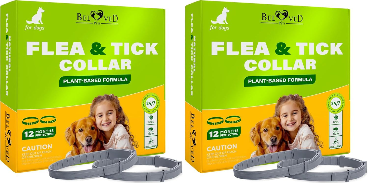 Back of packaging detailing plant-based collar ingredients