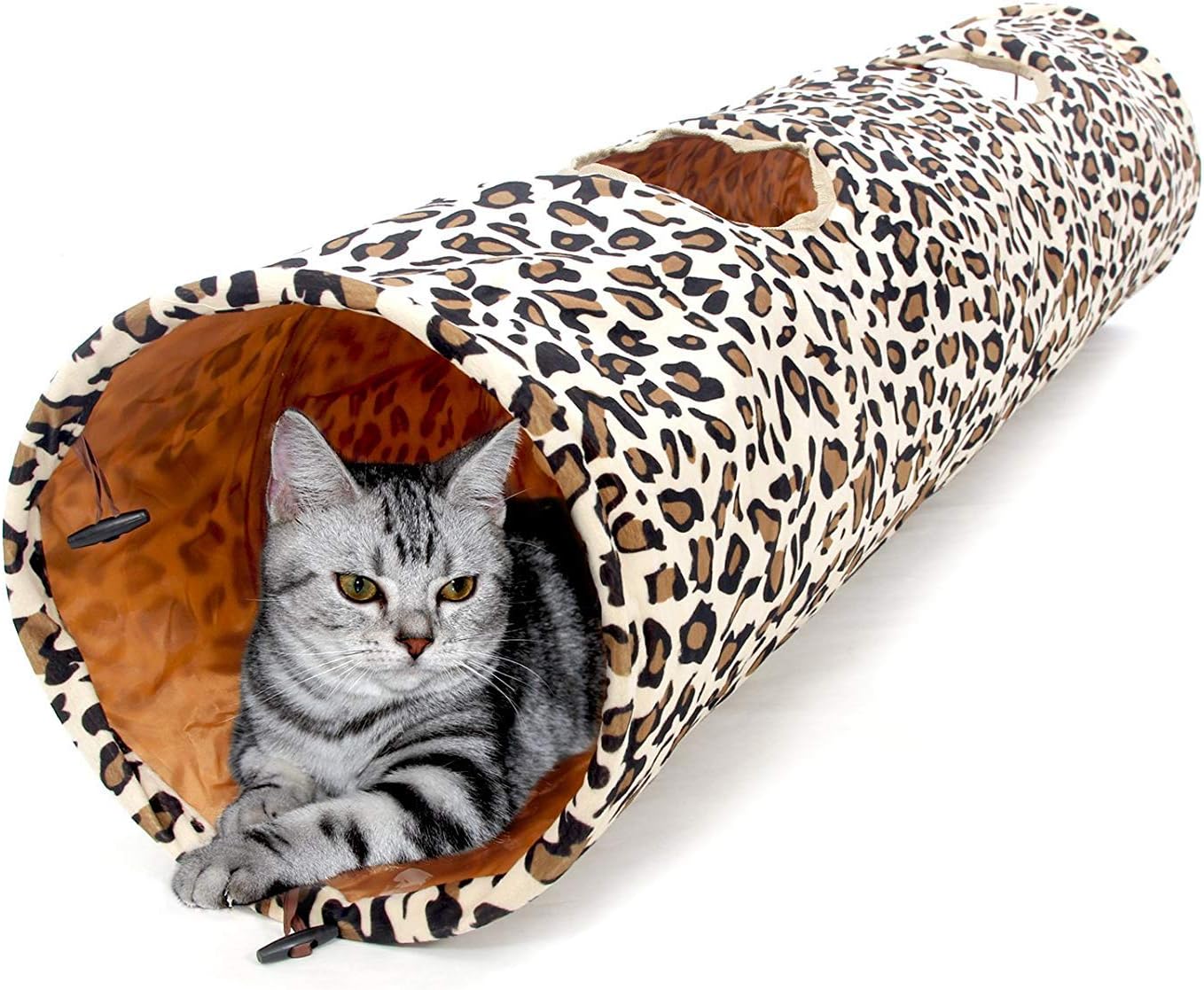 PAWZ Road large cat tunnel with connector ties highlighted at the end