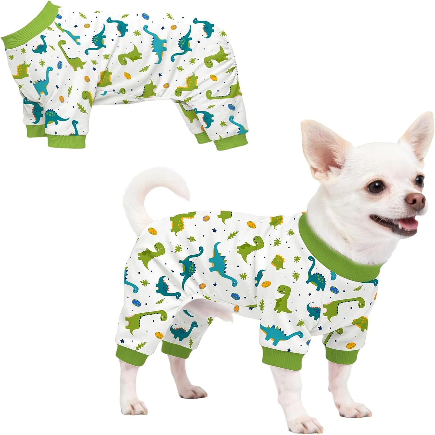 Dog Pajamas for Small Medium Dogs Recovery Suit Dog Pjs Dog Onesie Cute Soft Breathable Puppy Pajamas Pet Spring Summer Stretchy Pjs for Boy Girl - Pink Bows - Image 15