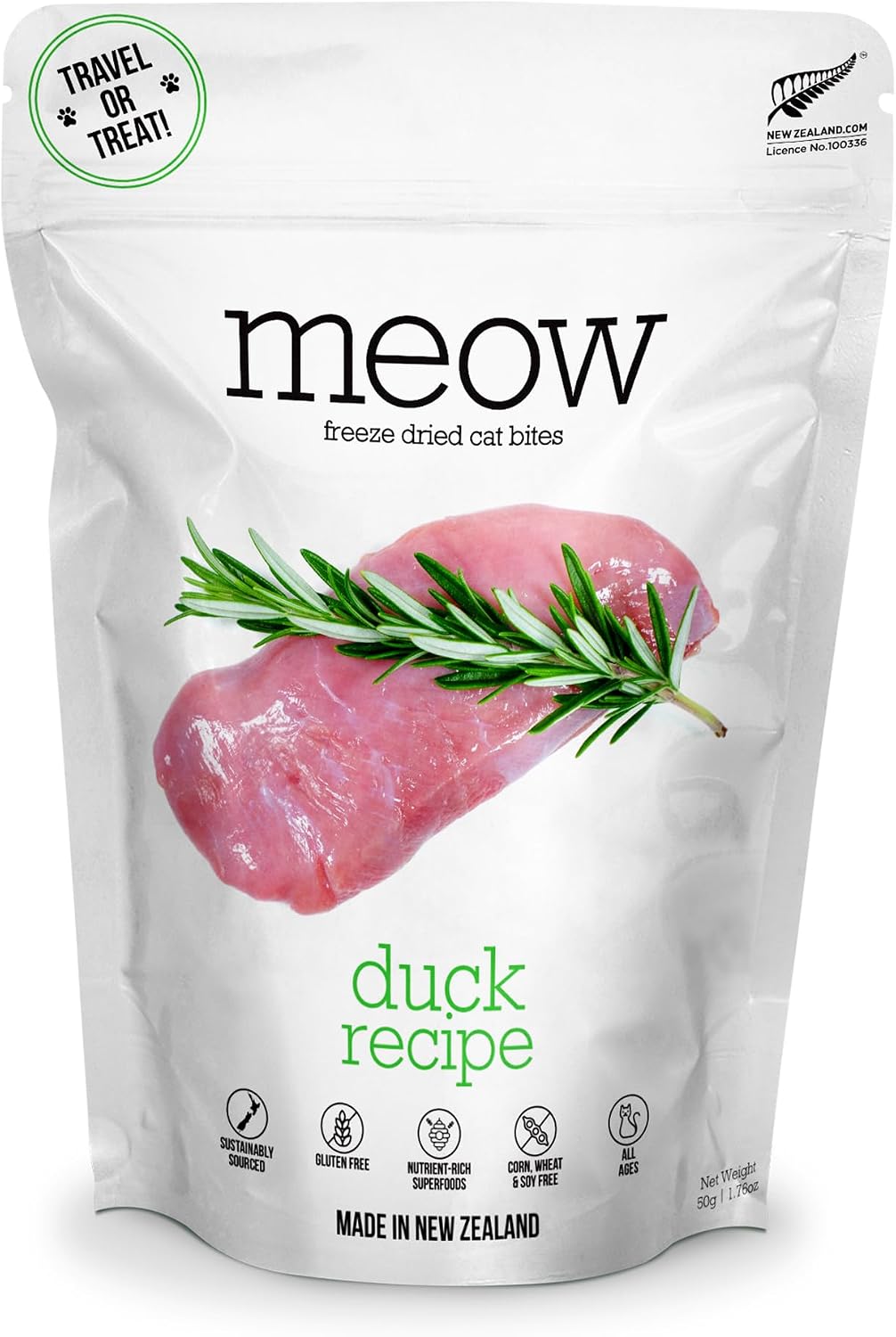 The New Zealand Natural Pet Food Co. Meow Freeze Dried Cat Food - Wild Venison Recipe, High Protein Treats, Meals & Toppers, Dry Cat Food, 1.76 oz - Image 15