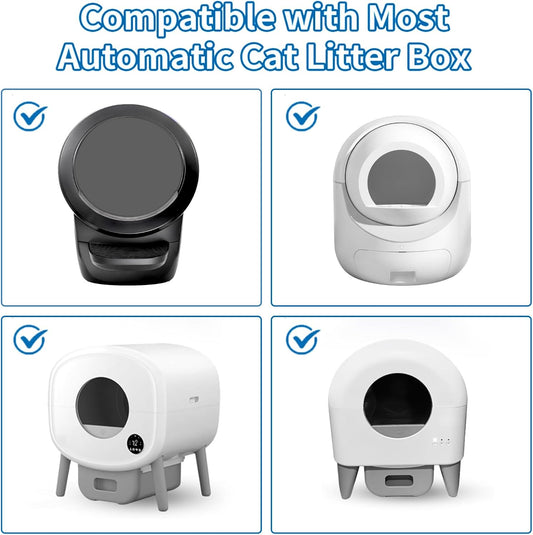 Extra thick automatic cat litter robot drawstring waste bags close up