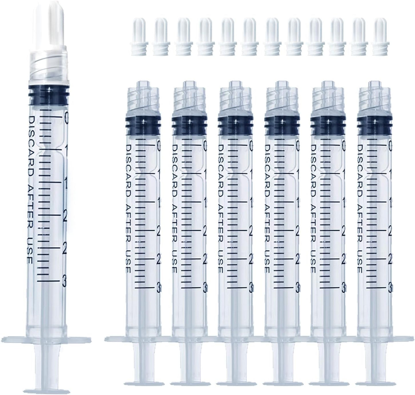 1mL Luer Lock Syringe (No Needle) - Sterile, Individually Wrapped - Pack of 50, Accurate Liquid Measurement, Leak-Proof Design - Image 13