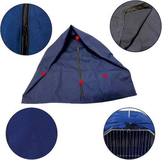 QBLEEV windproof light proof night sleep shield highlighting the convenient zipper access closure