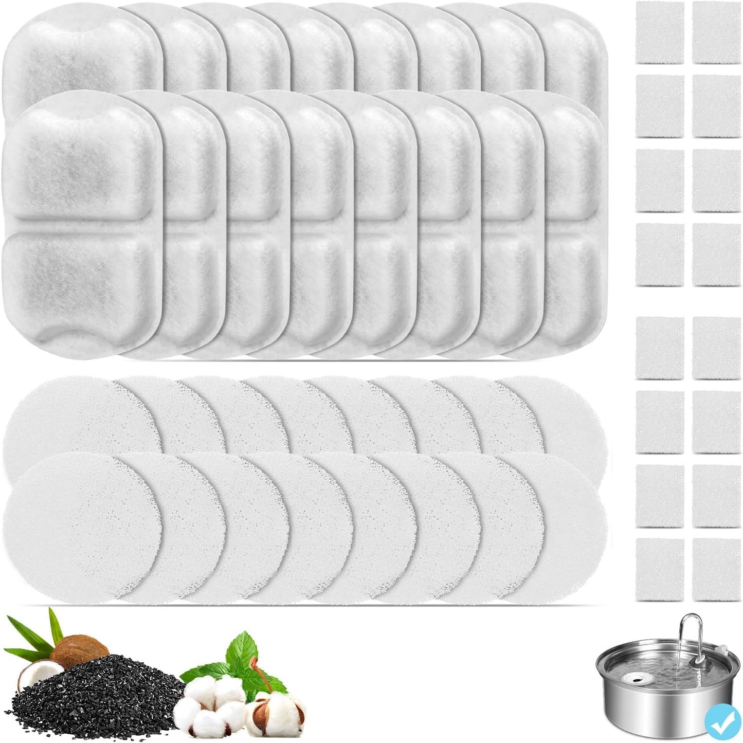 Clean and fresh water fountain replacement parts