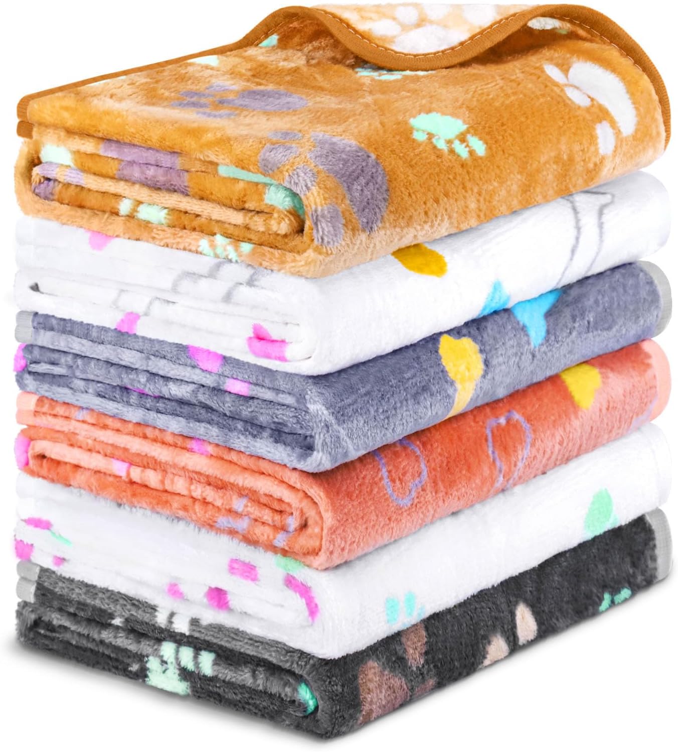 YedsIntu 6 Pcs Absorbent Guinea Pig Blankets Washable Small Animal Fleece Bedding Cage Liners Reusable Pet Pee Pad Sleep Mat Pad Cover for Hamster Ferret Rabbit Chinchilla Hedgehog (16"x24") - Image 12