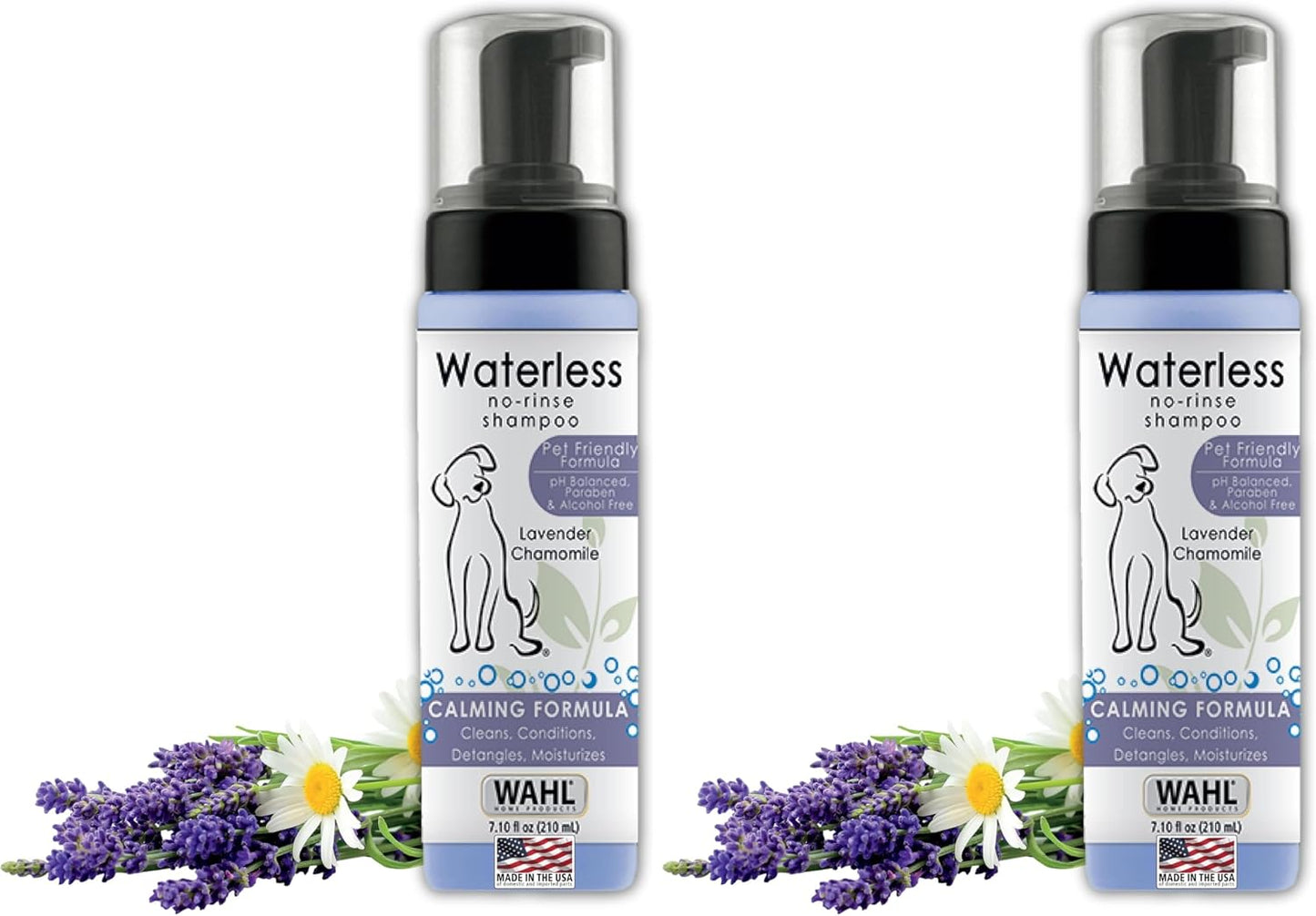 Wahl USA Pet Friendly Waterless No Rinse Shampoo for Animals - Lavender & Chamomile Scented - Cleaning, Conditioning, Detangling, & Moisturizing Shampoo for Dogs - 7.1 Oz - Model 820014A - Image 9