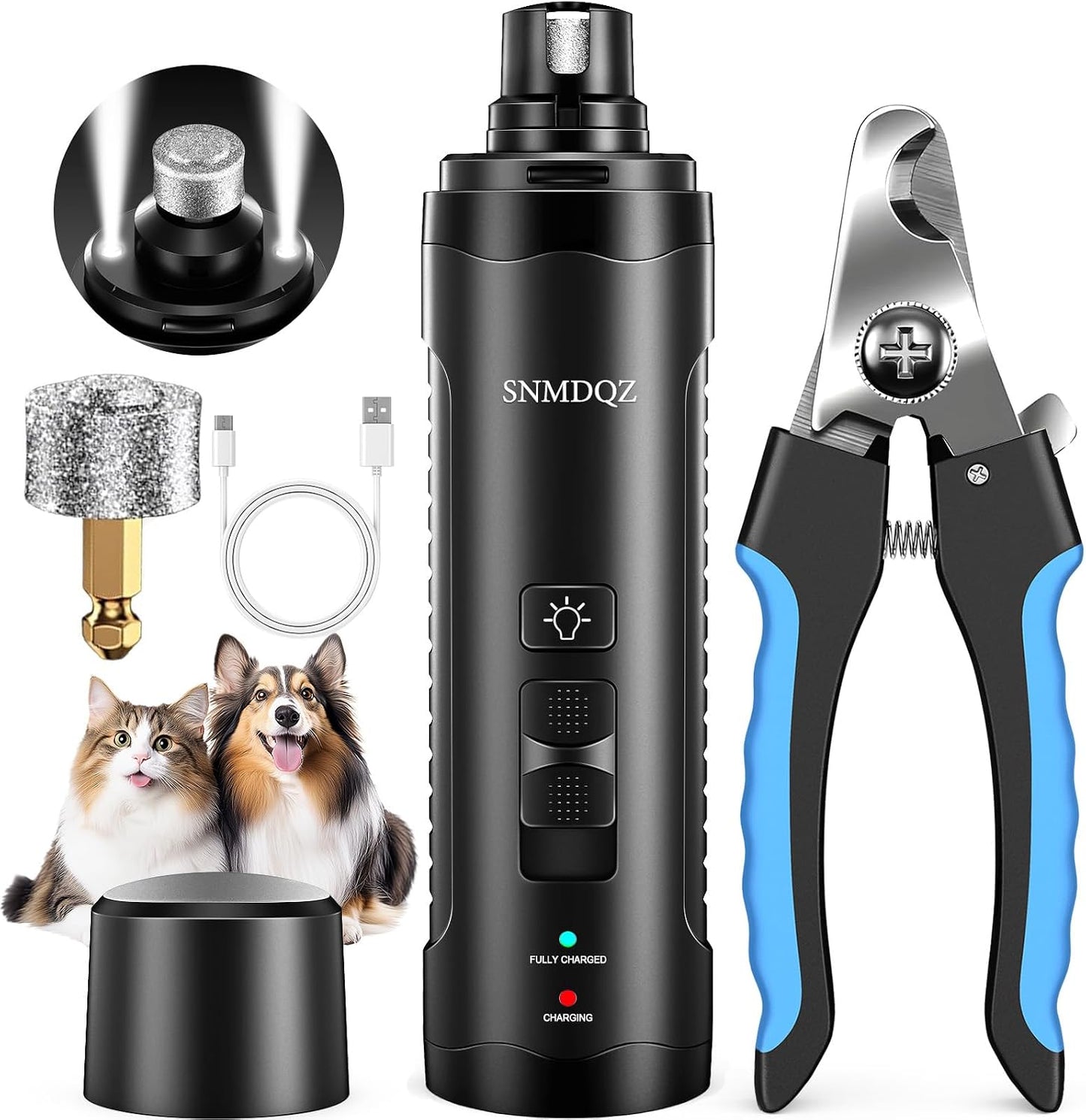 Safe nail trimming session with SNMDQZ pet tool