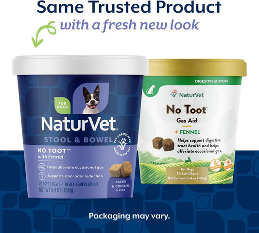 NaturVet No Toot soft chews nutritional label details