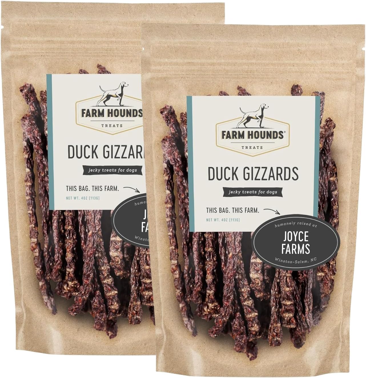 Farm Hounds - Duck Gizzards - Premium Natural Jerky for Dogs - 100% Humanely Raised Duck - Break-to-Size - Great for Training & Treats - No Added Fillers - Made in USA - 4oz - 1 Pack - Image 10
