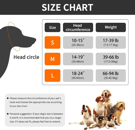 Boxob calming dog hood for noise protection