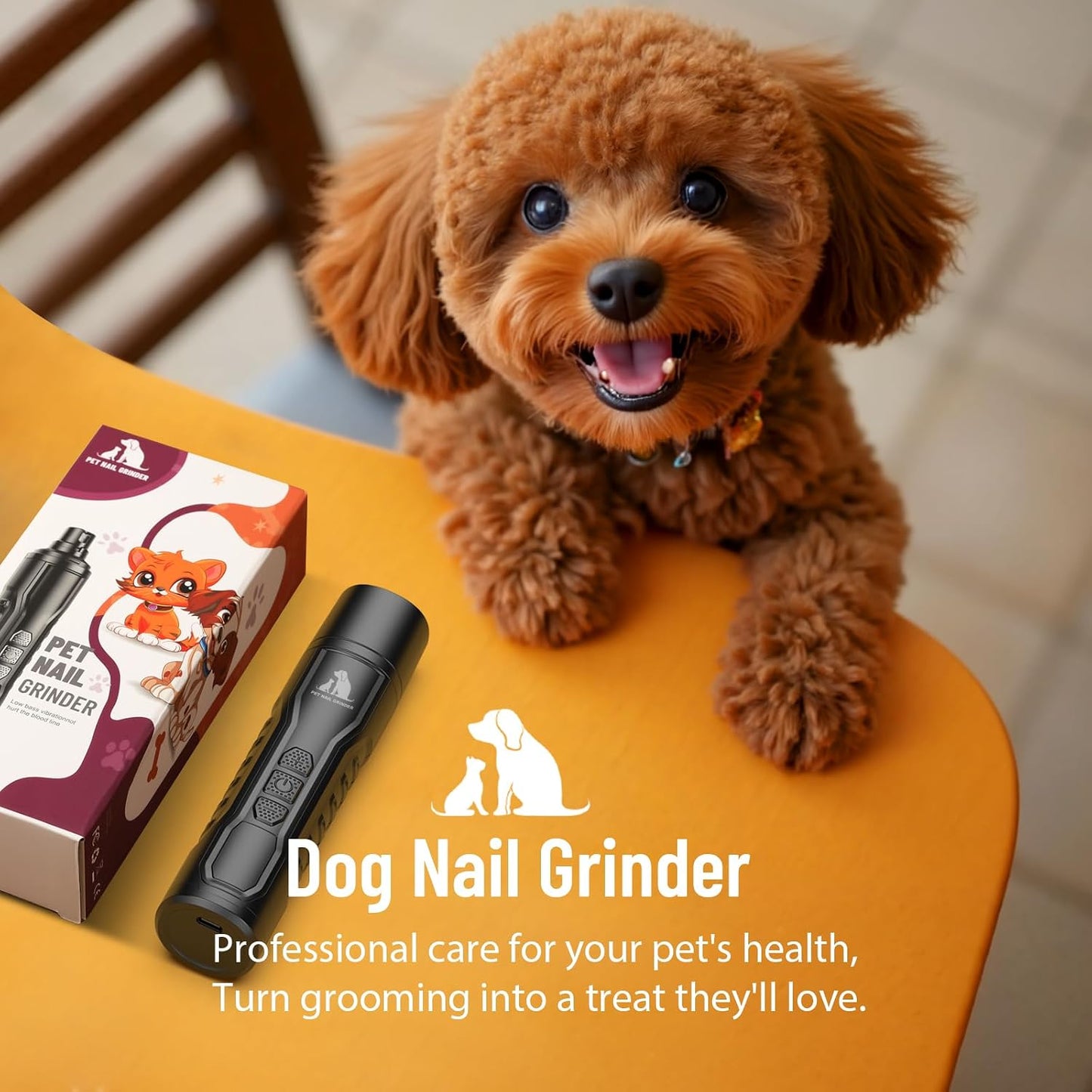 Juveximzy rechargeable pet nail grinder USB charging