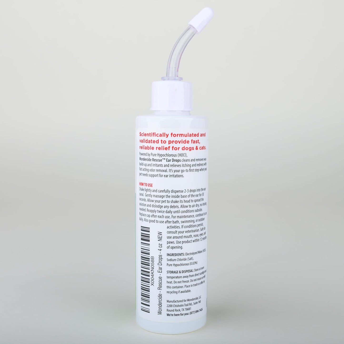Wondercide Rescue - Ear Drops for Pets - Cleans and Removes Wax Build-Up and Irritants for Dogs and Cats - Relieves Itching and Redness with Pure Hypochlorous - 4 oz - Image 9