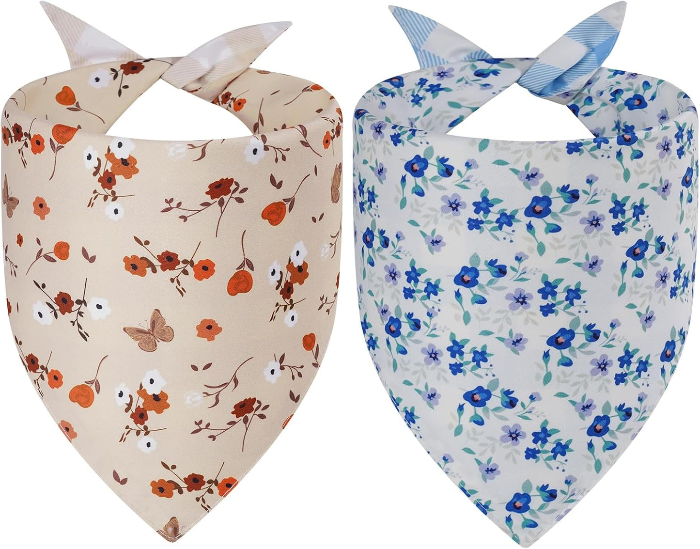 Pride Dog Bandanas Large 2PCS, 4 Pattern Colorful Scarf for Boy and Girl, Triangle Reversible Bibs Breed for Puppy Cats Pets - Image 10