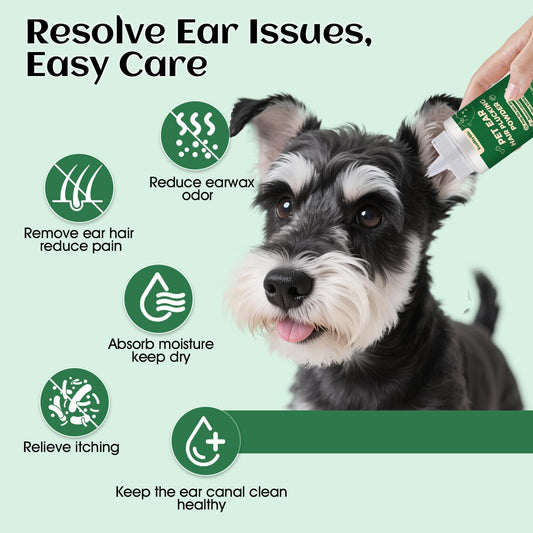 EcoStylife 30g ear powder bottle for pet grooming