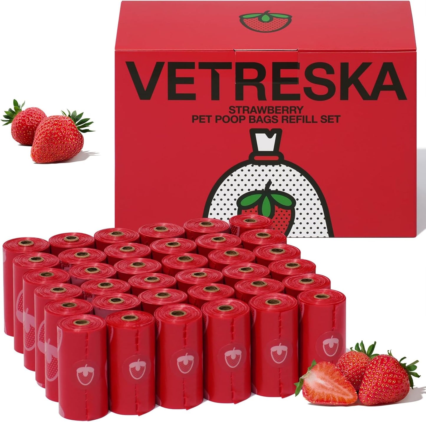 VETRESKA Dog Poop Bag Dispenser with Cherry Blossom Scented Poop Bags, Leak Proof and Extra Thick Pet Waste Bags, 1 Poop Bag Holder and 105 Bags for Dog Walking and Cats Litter, Pink - Image 13