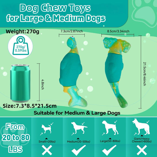 Bikiisen durable dog toy for aggressive chewers side profile