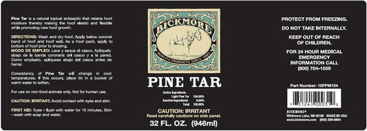 Bickmore pure pine tar natural antiseptic liquid for horses