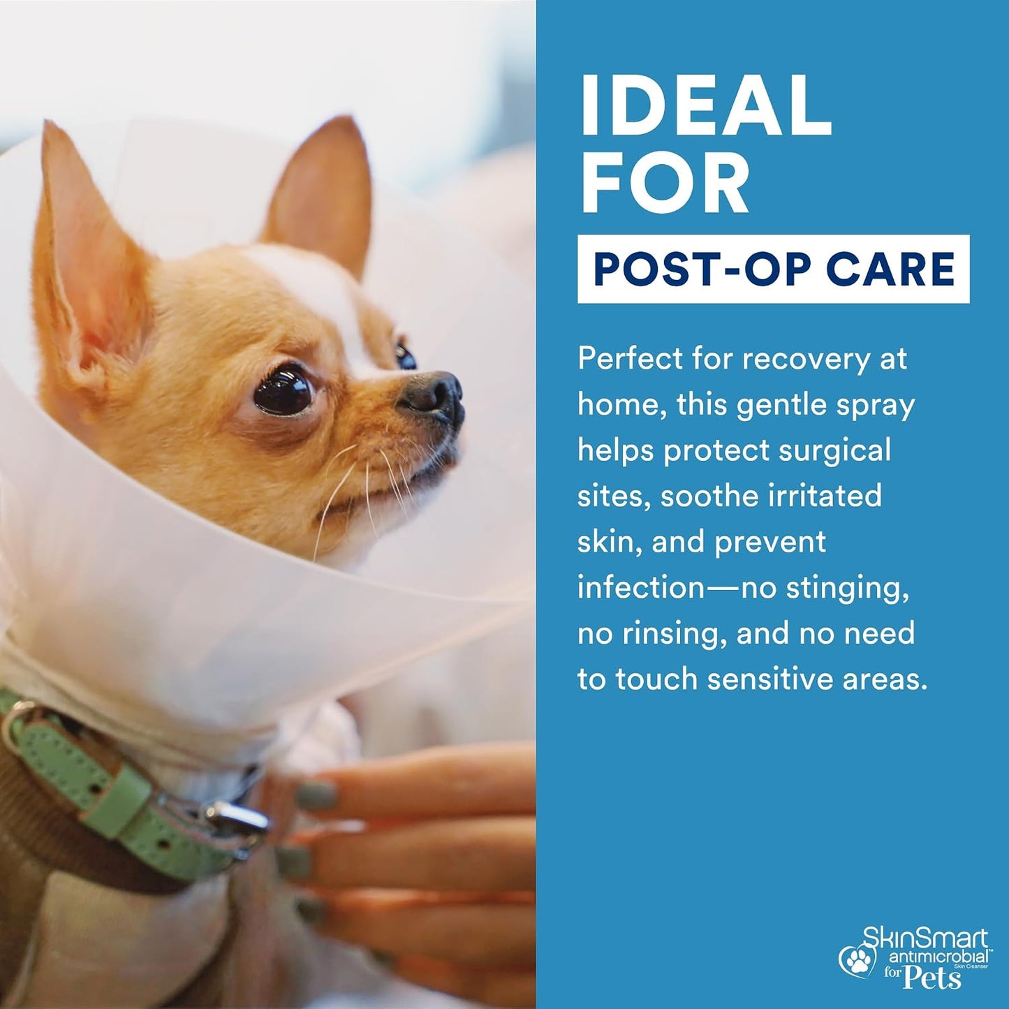 SkinSmart Antimicrobial Wound Care for Pets, Hypochlorous Acid Removes Bacteria to Promote Healing and Relieves Itch, Safe if Licked, 8 Ounce Spray Bottle - Image 9