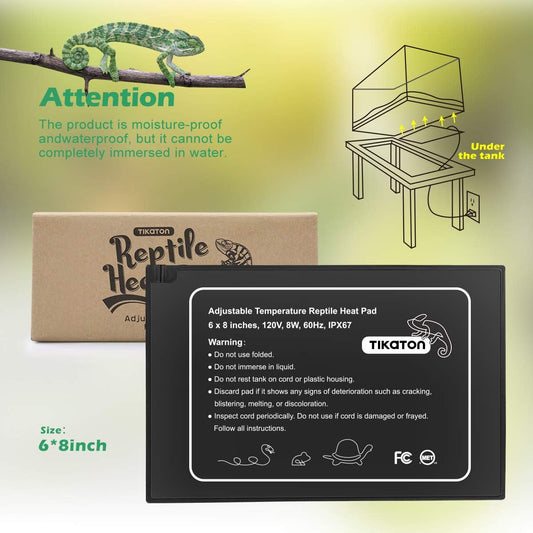 Tikaton adjustable heating mat for terrariums