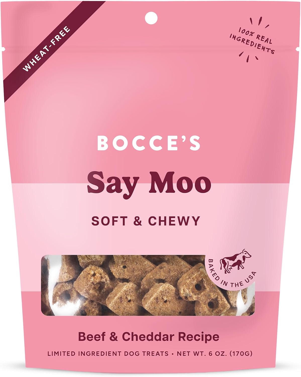 Bocce's Bakery Oven Baked PB & Banana Recipe Treats for Dogs, Wheat-Free Everyday Dog Treats, Real Ingredients, Baked in The USA, Natural Soft & Chewy Cookies, Peanut Butter & Banana, 6 oz - Image 15