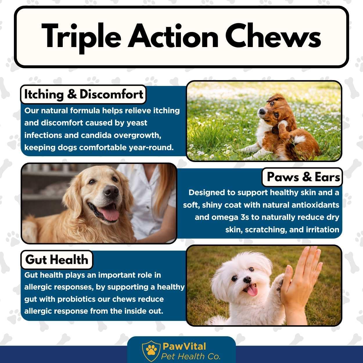 Natural Yeast Infection Treatment for Dogs, 150 Chews - Anti Yeast Support for Itchy Skin & Ears - Helps Reduce Irritation & Paw Licking - Probiotic + Herbal Blend - Bacon Flavored Soft Chews - Image 9