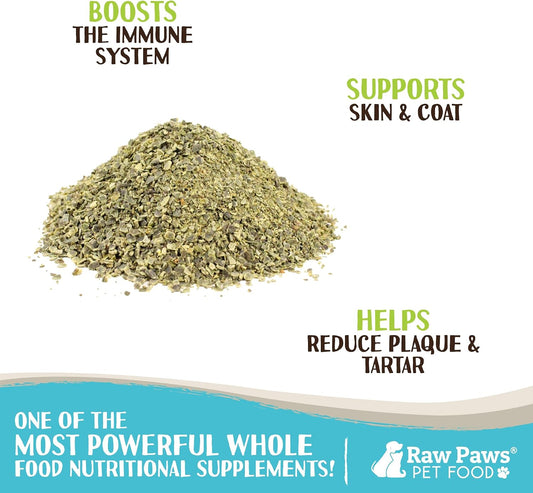 Raw Paws seaweed powder supplement benefits label