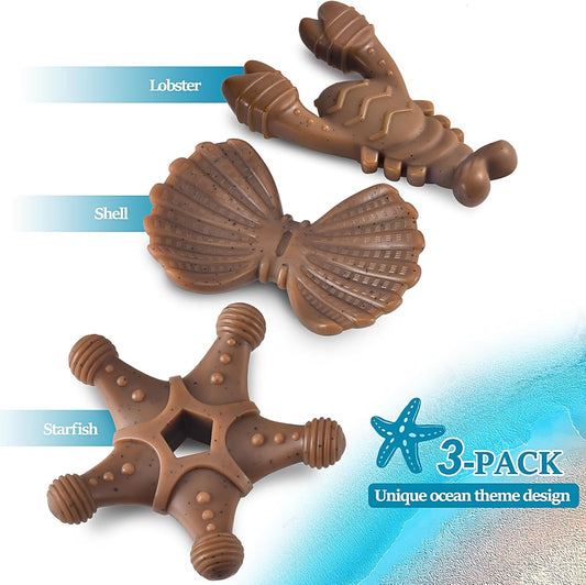 Starfish shaped nylon dog toy for large breed dogs