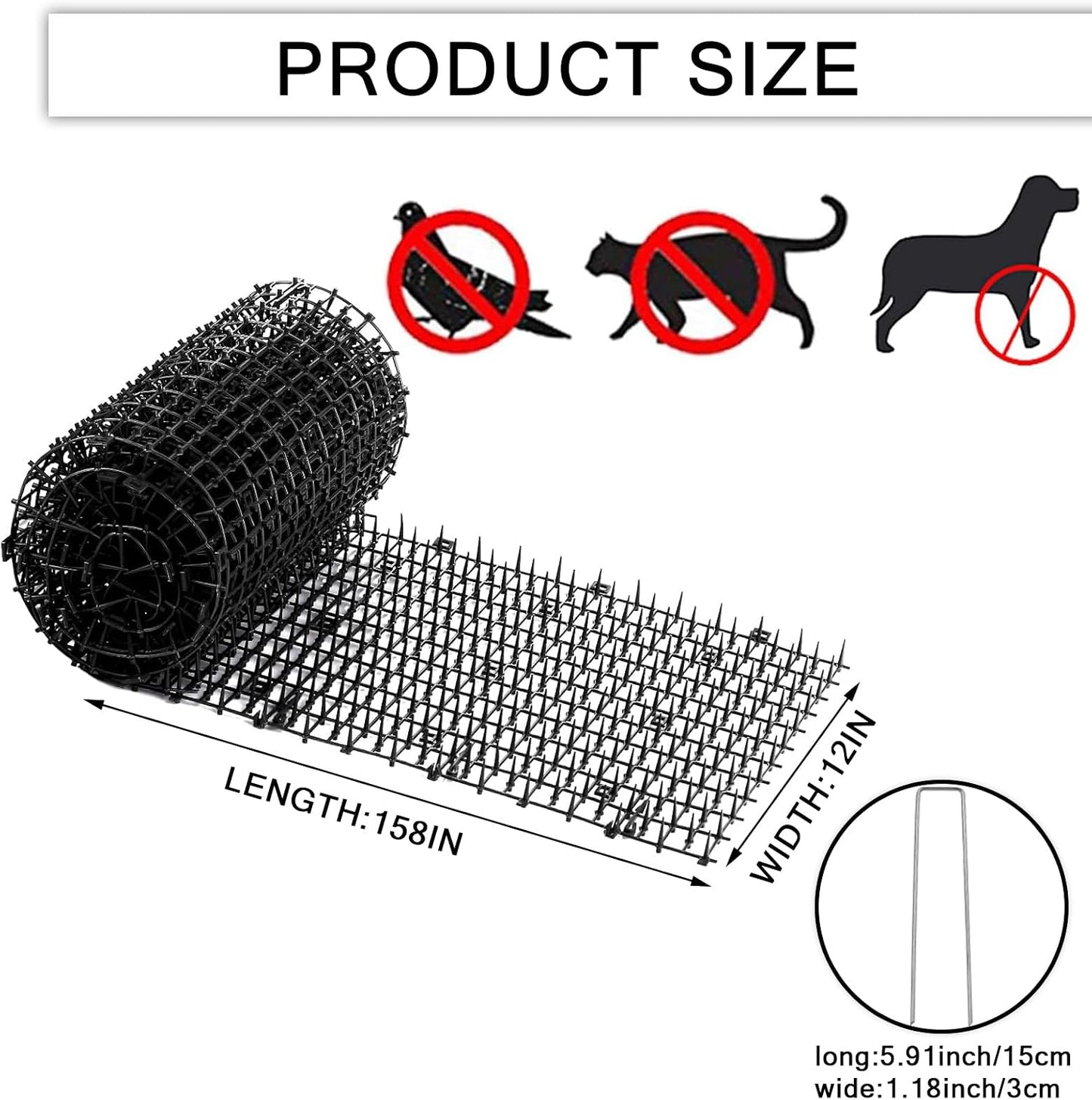 Perfect Laser long spike barrier mat flexible material display