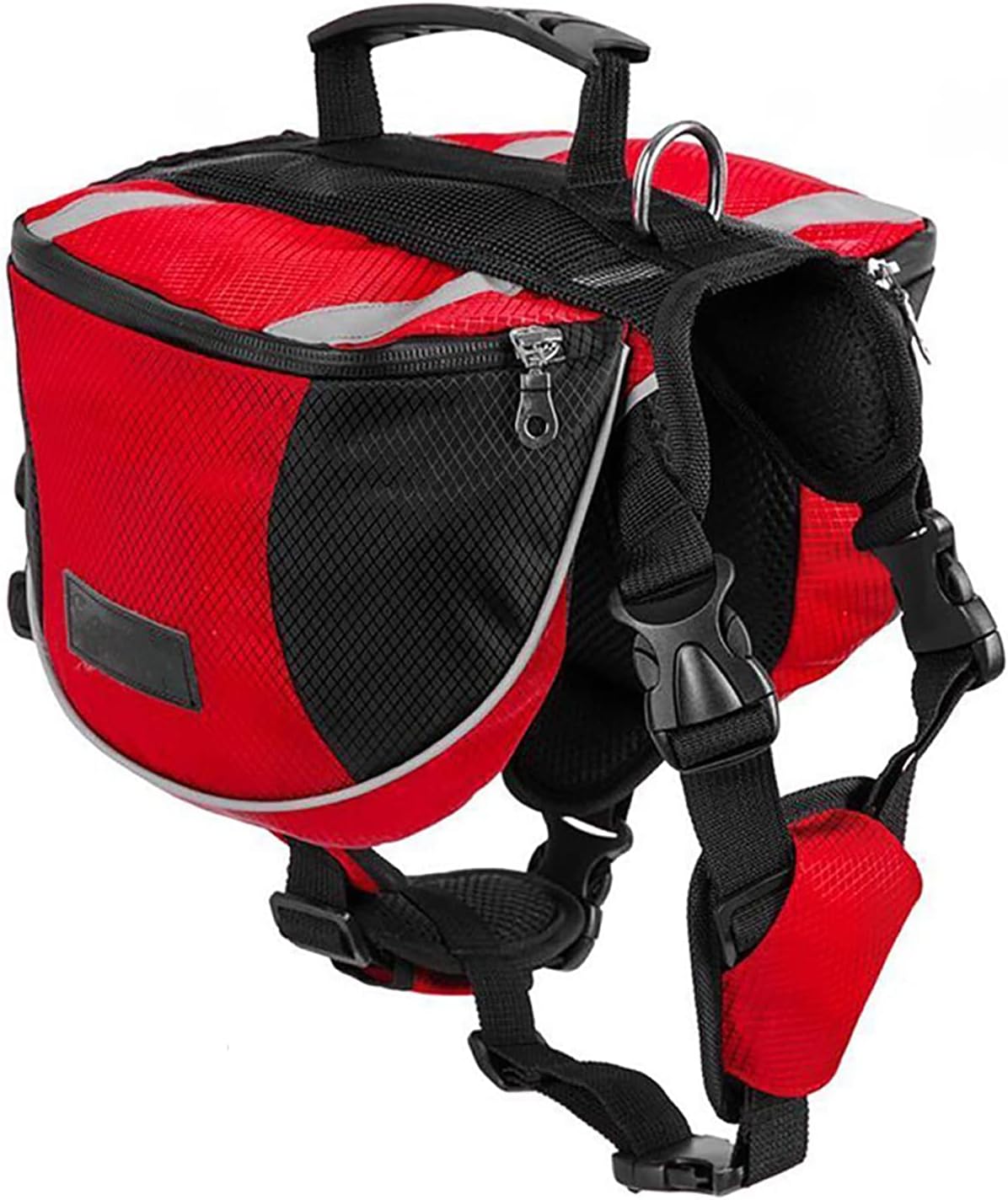 Polyester Dog Saddlebags Pack Hound Travel Camping Hiking Backpack Saddle Bag for Small Medium Large Dogs (Orange,M) - Image 9