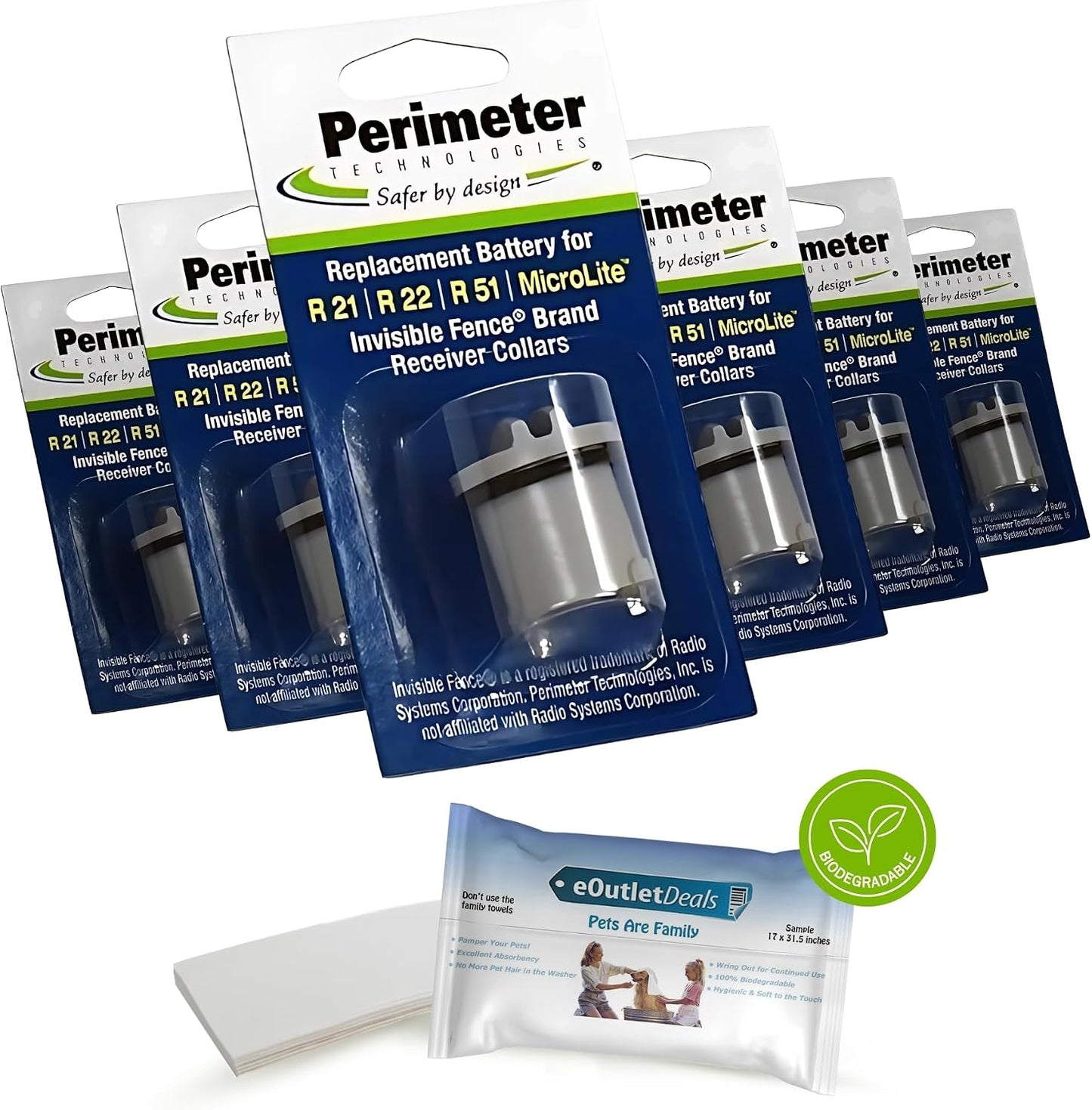 Perimeter Technologies Invisible Fence Collar Battery - Brand Compatible - Includes eOutletDeals Pet Towel (2 Pack) - Image 11