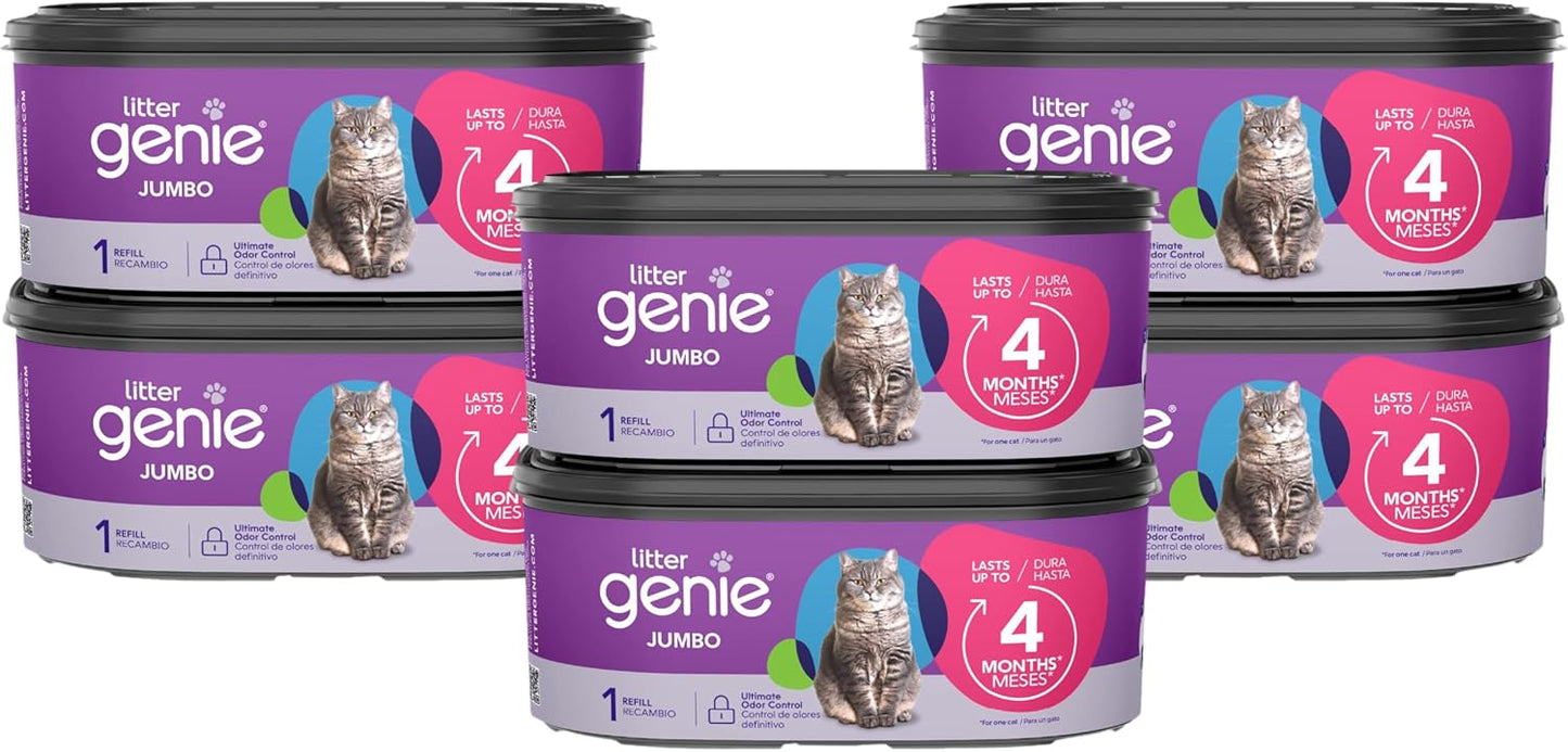 Litter Genie Refill Bags | Jumbo 2-Pack, 56 Total ft | Up to 8 Months of Supply in 2 cartridges | Ultimate Odor Control Cat Litter Bags - Image 10