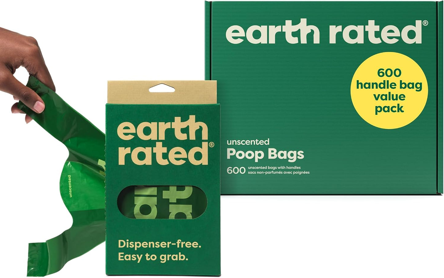 Earth Rated Dog Poop Bags with Handles, Extra Wide, Easy Tie and Guaranteed Leakproof, Lavender Scented, 120 Handle Bags - Image 10