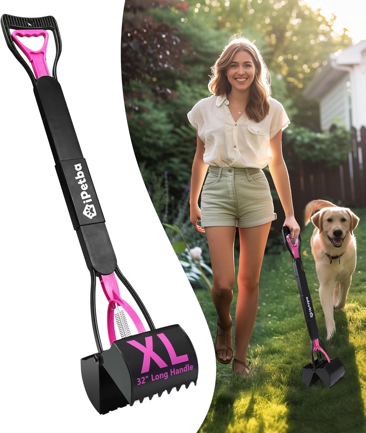 32 inch Pooper Scooper for Large Dogs 2-Pack - Long Handle Dog Poop Scooper for Yard, No Bending Save Back, Ease of Pickup, Grass Friendly, Sturdiness - Image 10