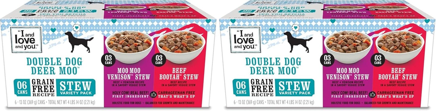 I and love and you Wet Dog Food - Baad Mooon On The Rise Variety Pack - Beef + Lamb, Grain Free, Filler Free 13oz can, 6pk - Image 15