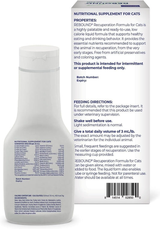 Virbac Rebound liquid nutritional supplement for feline recovery