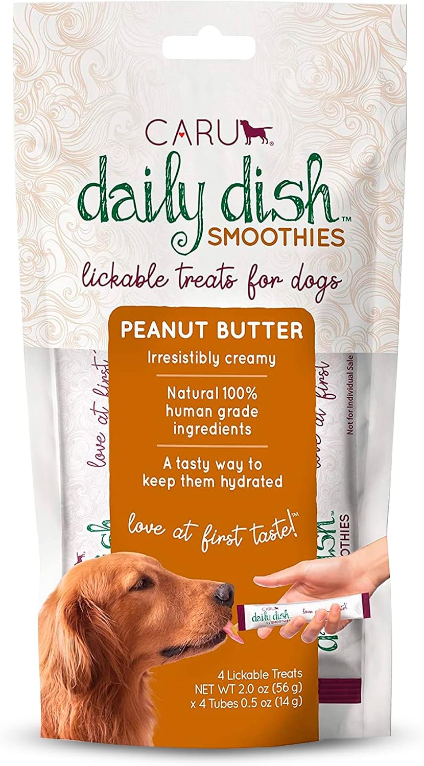 Caru - Daily Dish Smoothies - Lickable Chicken Dog Treat - .5oz Tubes - 4 Pouches Per Pack - Pack of 6 - Image 11