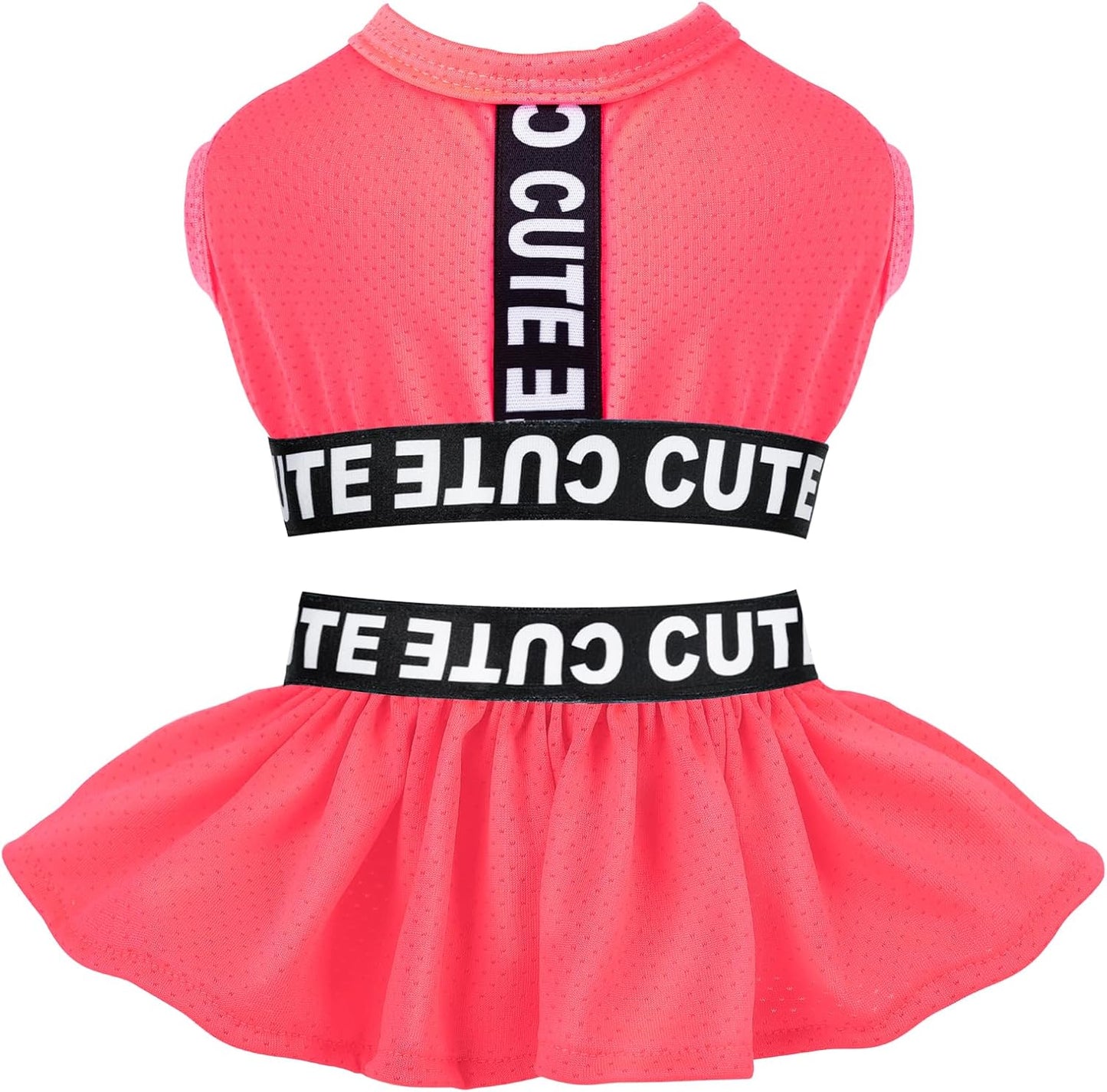 CuteBone Two Piece Dog Sports Dress Athleisure Puppy Skirt Lightweight Small Dogs Girl Clothes Cat Apparel SPS15M - Image 14