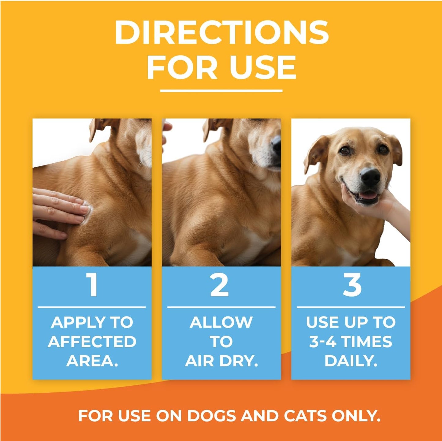 Authentic Paw Science anti itch pet lotion packaging back view with directions