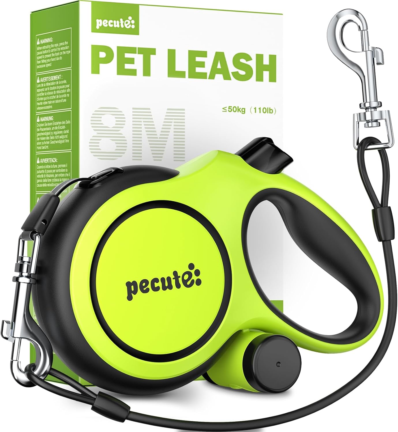 26ft Dog Leash Retractable with Chew Proof Extender, Upgraded Heavy Duty Retractable Dog Leash with Poop Bag Holder,Anti-Slip Grip, Reflective Leashes for Medium Large Pets 33lbs-110lbs (Black) - Image 14