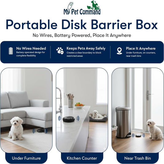 Wireless hidden fence for dogs transmitter box with adjustable range settings