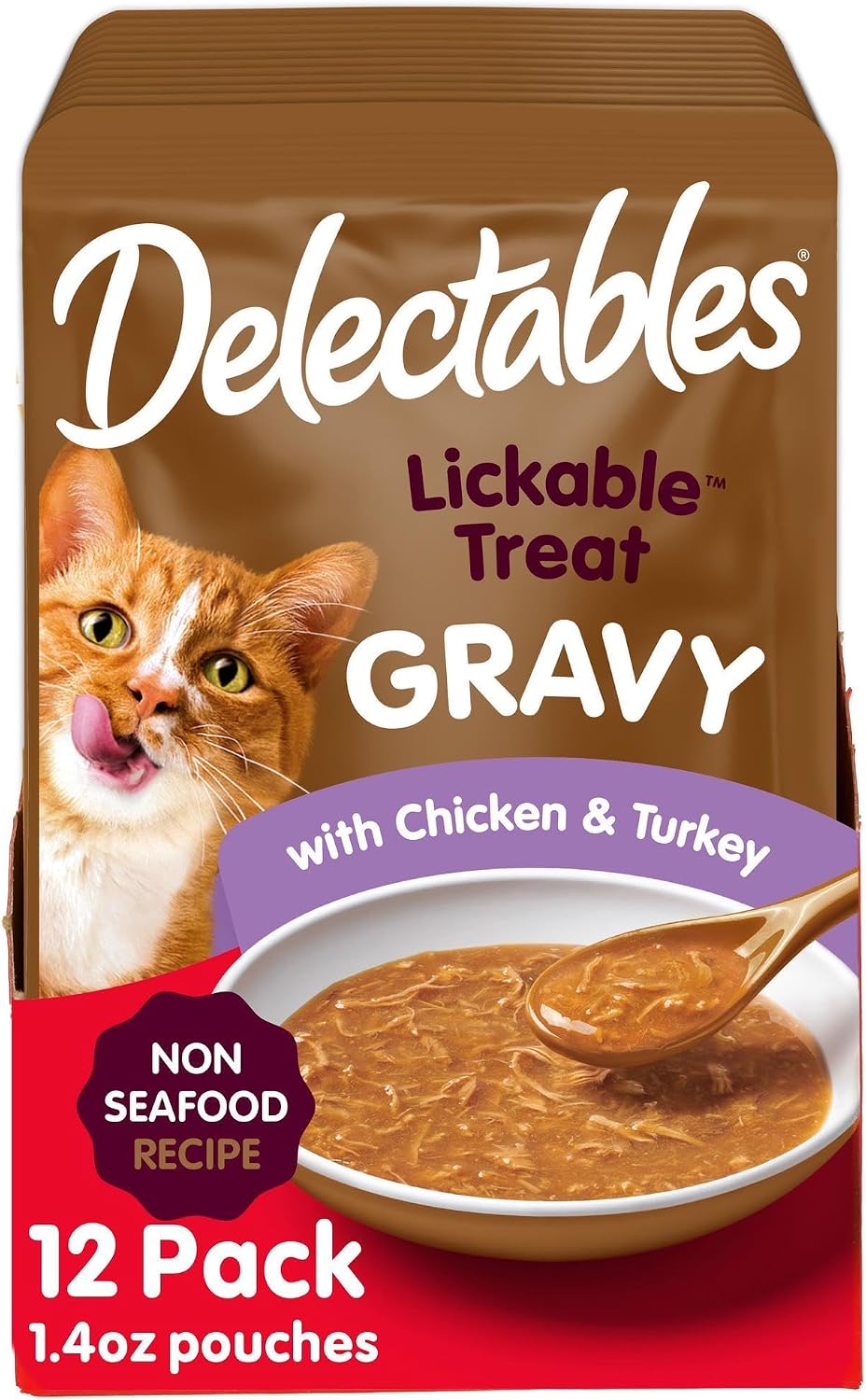 Delectables Lickable Treat Gravy Seafood Variety Wet Cat Treat & Food Topper, Food Topper, Hydrating, Grain-Free, No Fillers, No by-Products, No Added Preservatives, 1.4-oz Pouch, 12 Count - Image 15