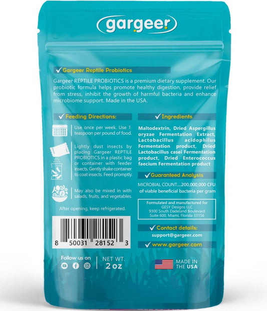 Gargeer reptile probiotic powder texture detail