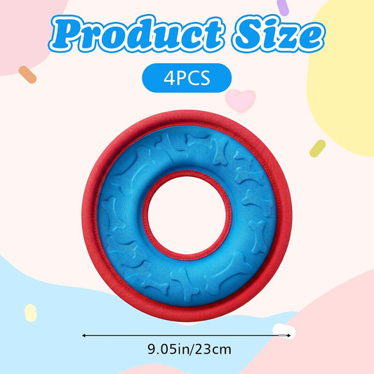 Dog flying disc lightweight nylon construction detail