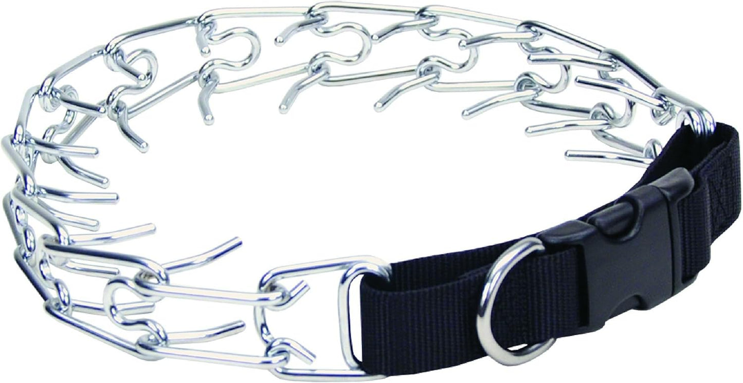 Coastal Pet Titan Easy-On Dog Prong Training Collar with Buckle - Durable Metal Training Collar for Dogs with Side Release Buckle - Black, 2 mm x 14" - Image 9
