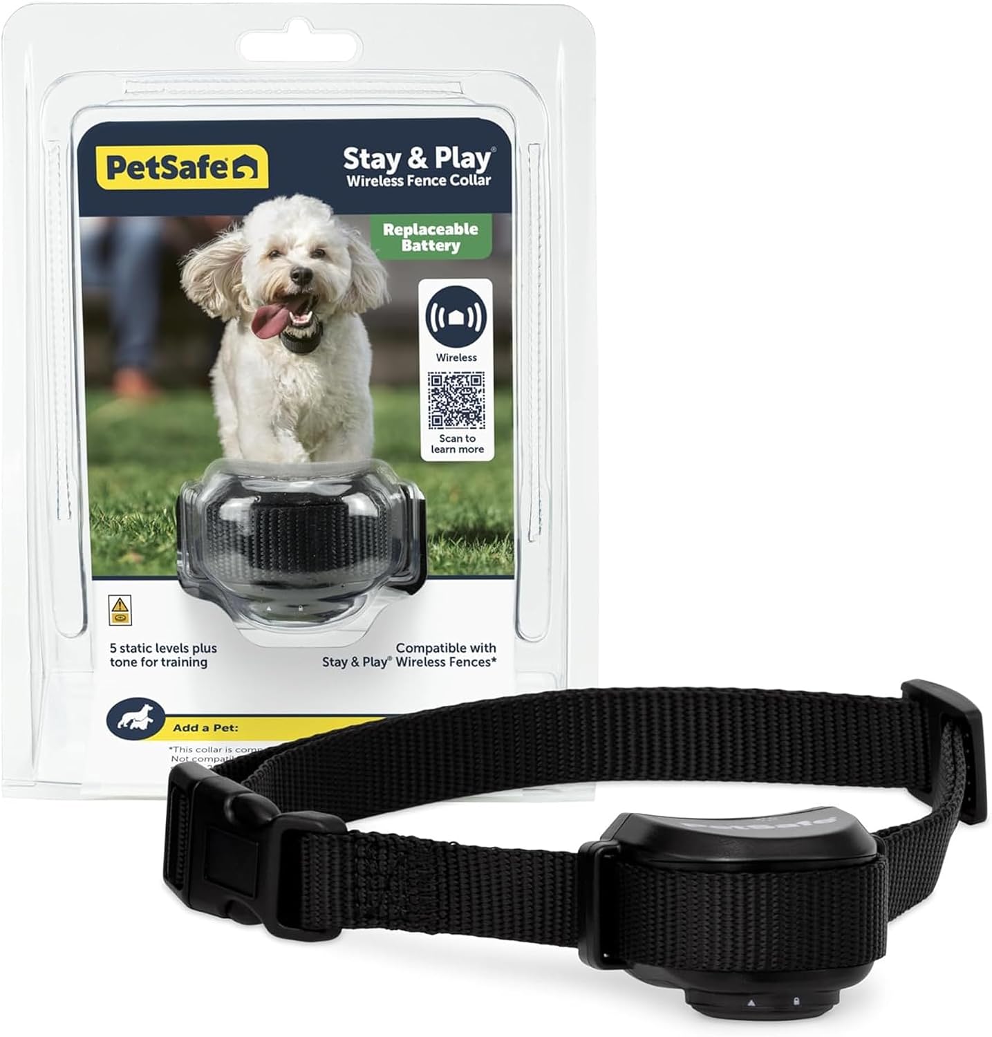 PetSafe Stay & Play Wireless Fence for 2-Dogs with Replaceable Battery Collar Covers 3/4-Acre Yard for Dogs 5 lb. and Up Portable Design from the Parent Company of Invisible Fence Brand - Image 9