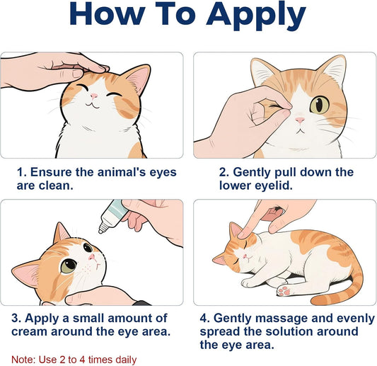 HAOYUSTORE daily pet ointment packaging displaying multi-species application instructions.
