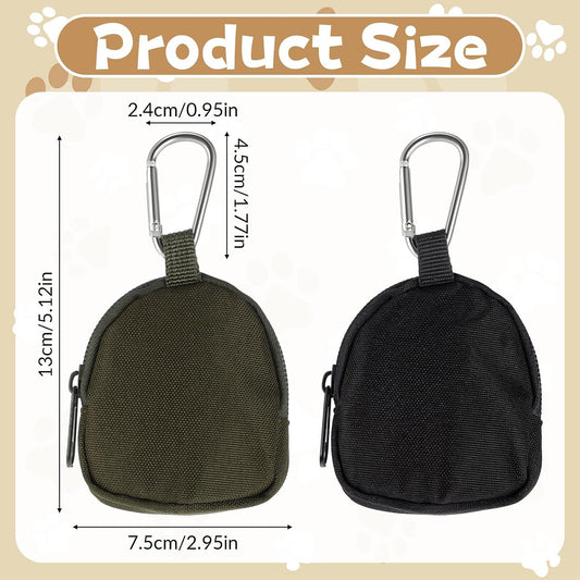 Tweruna waterproof pet treat bag showing zipper closure detail